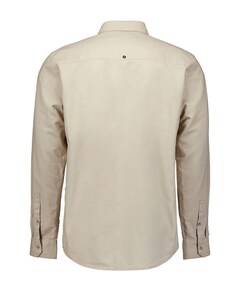 Overhemd lange mouw beige