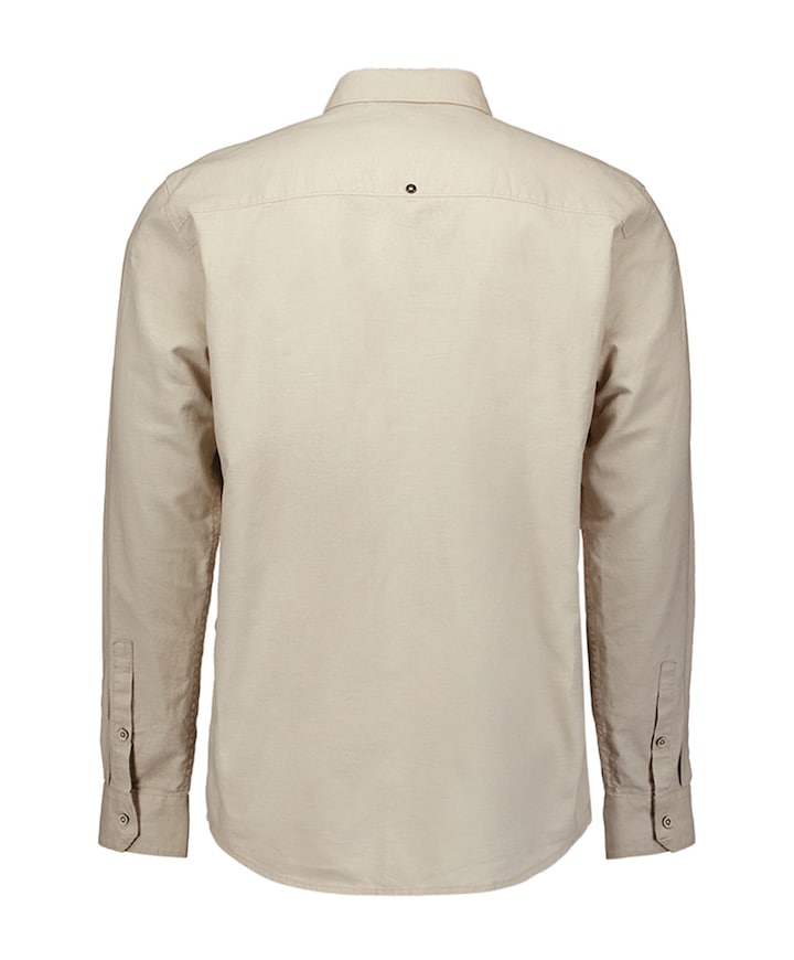 Overhemd lange mouw beige
