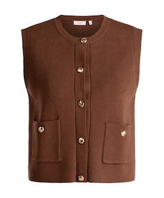 Dames gilet bruin