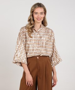 Dames blouse beige