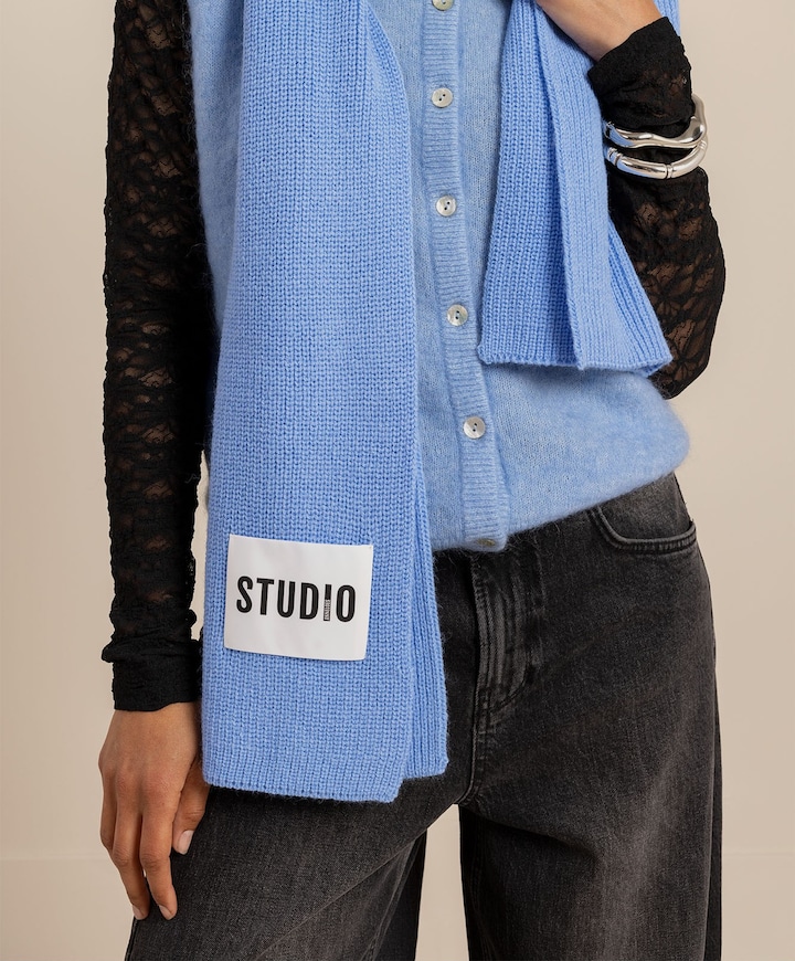 Dames sjaal blauw