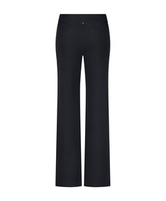 Structured Wide-Leg broek zwart