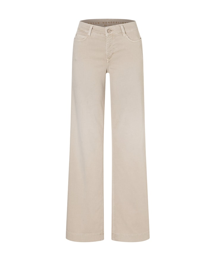 DREAM WIDE dames jeans beige