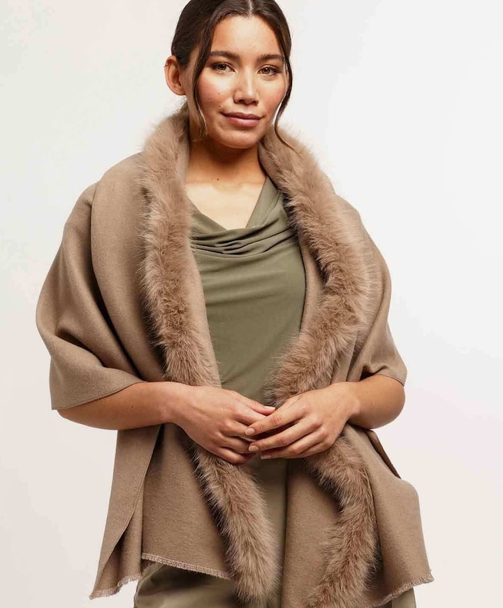 Dames sjaal beige