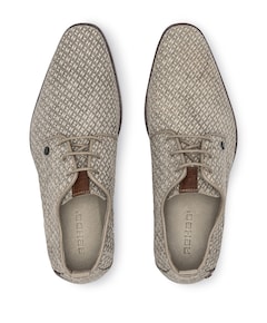Greg braid heren veterschoenen beige