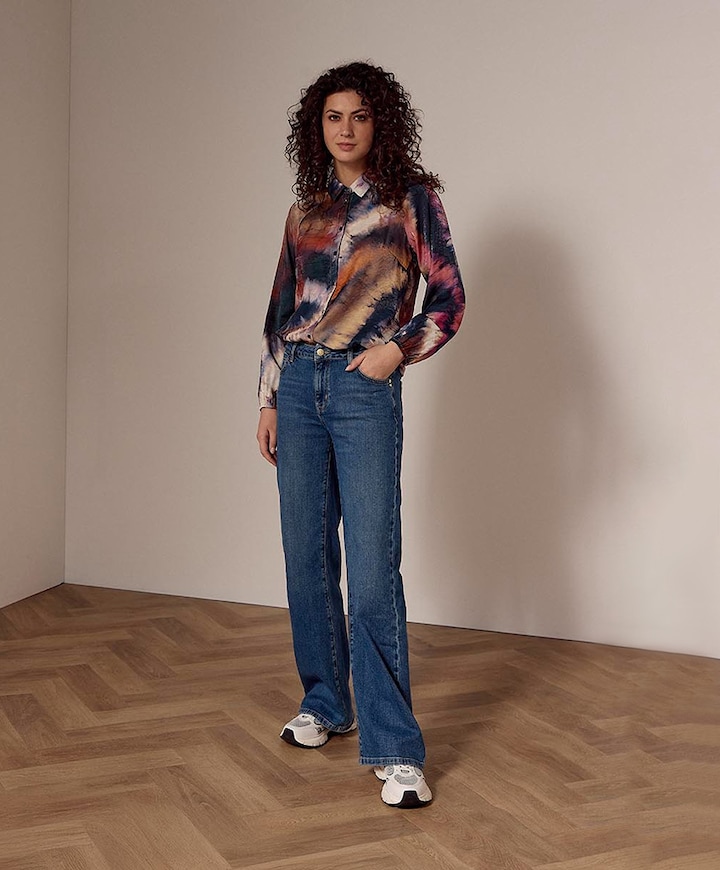 Dames blouse multicolor