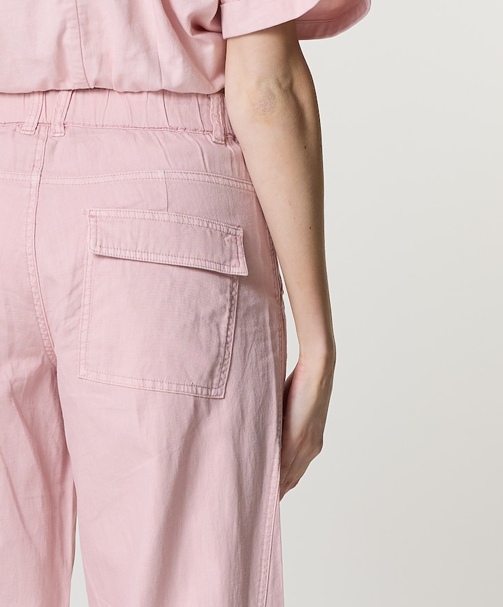 Claudette Cotton Linen L33 dames broek roze