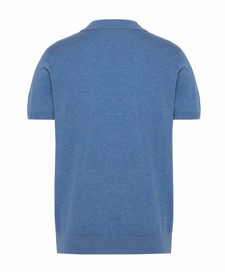 Heren polo blauw