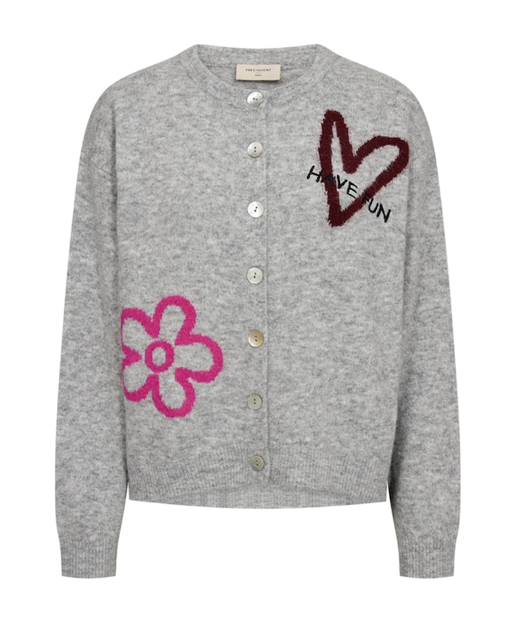 Dames vest grijs