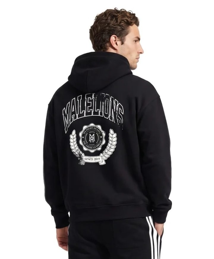 Heren hoodie zwart
