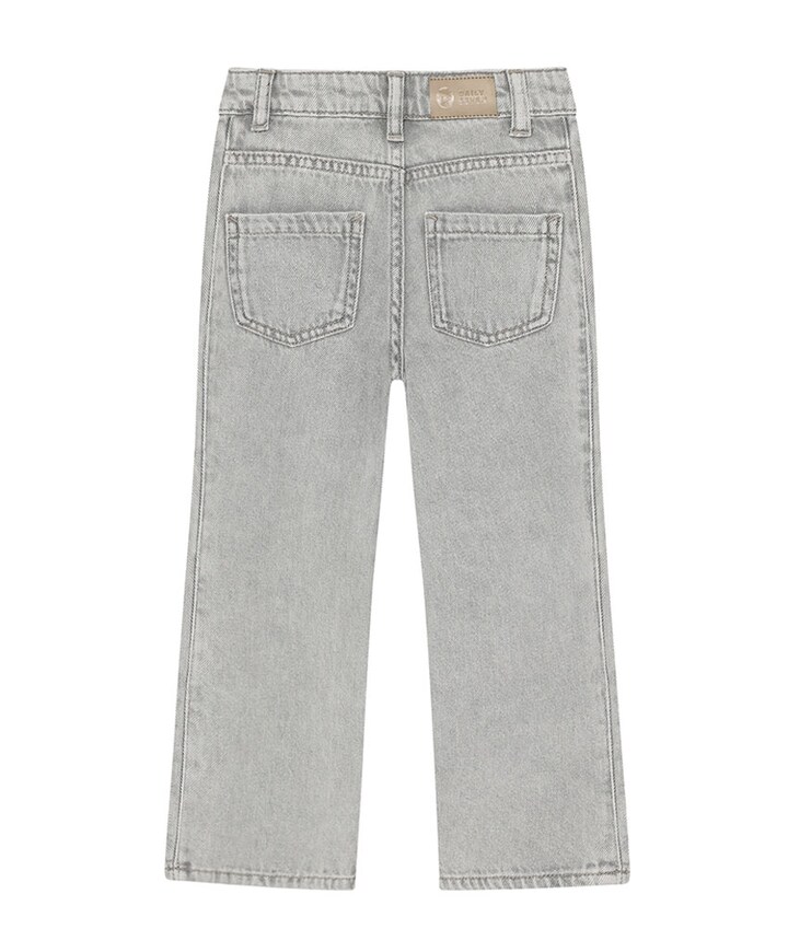 Denim Wide Fit Embossing meisjes jeans grijs