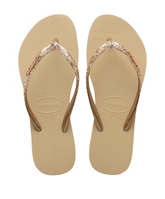 HAV. SLIM GLITTER II dames slippers beige