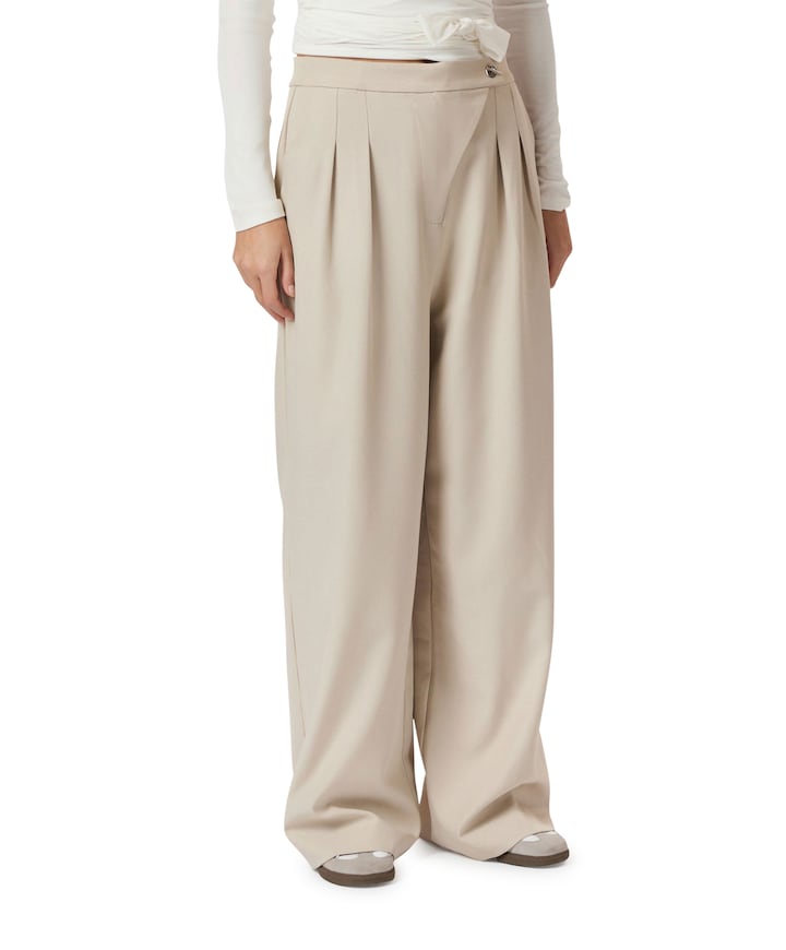 Zalka Eyelet broek beige