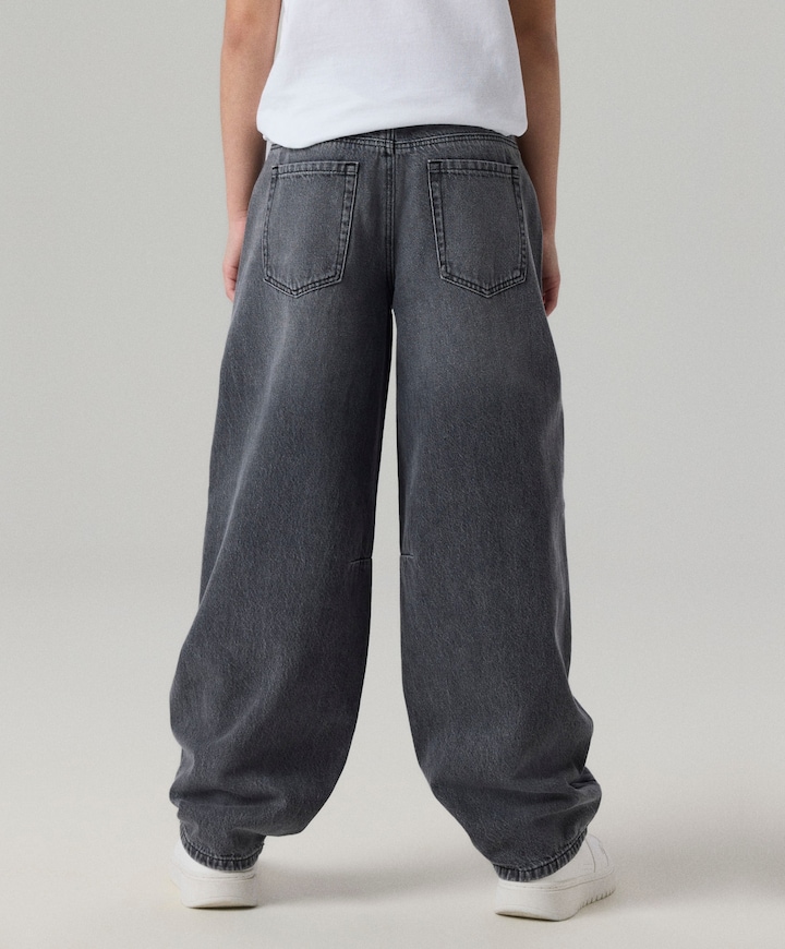NKFBELLA BARREL JEANS 2113-RM NOOS meisjes jeans grijs