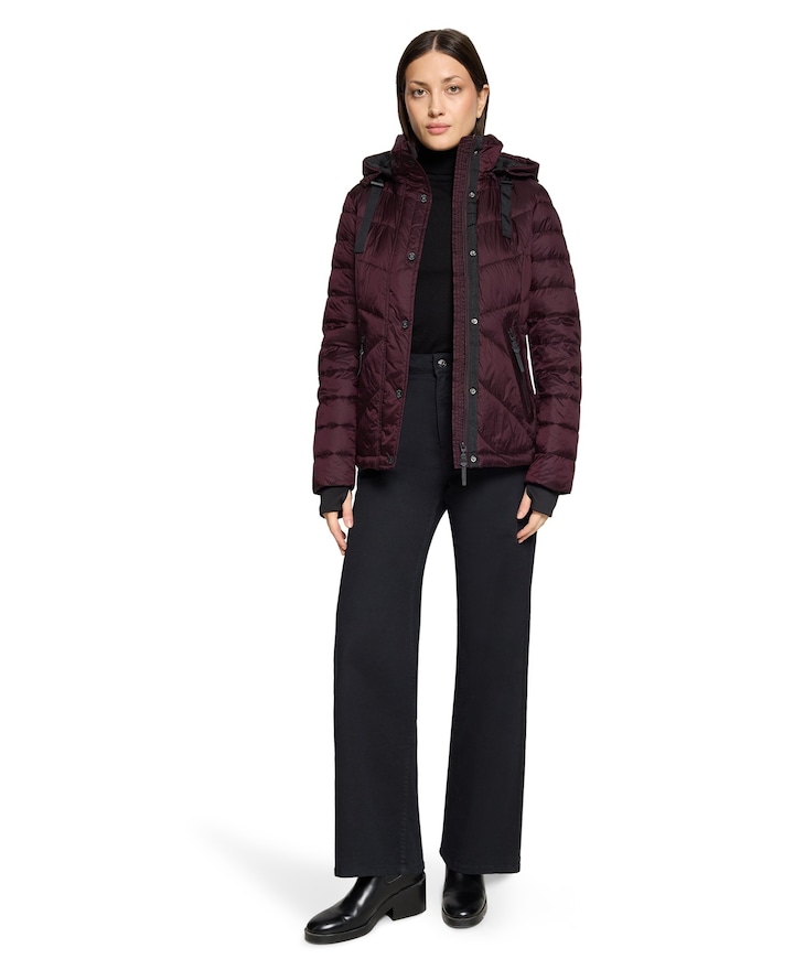 Dames jas bordeaux