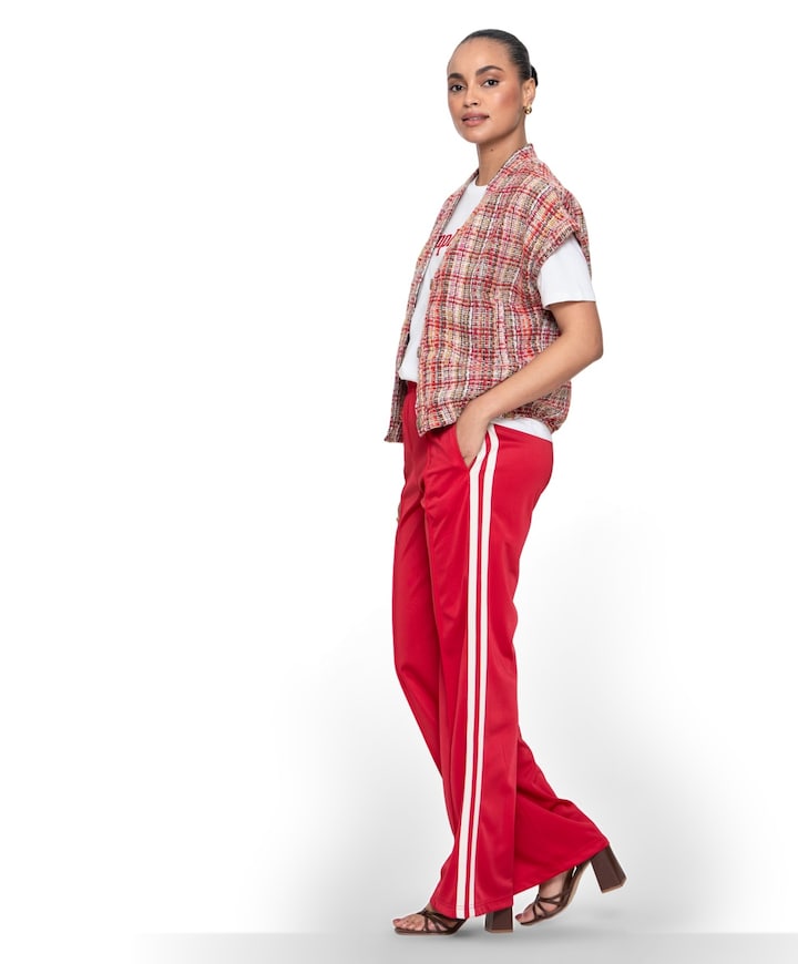 Track dames broek rood