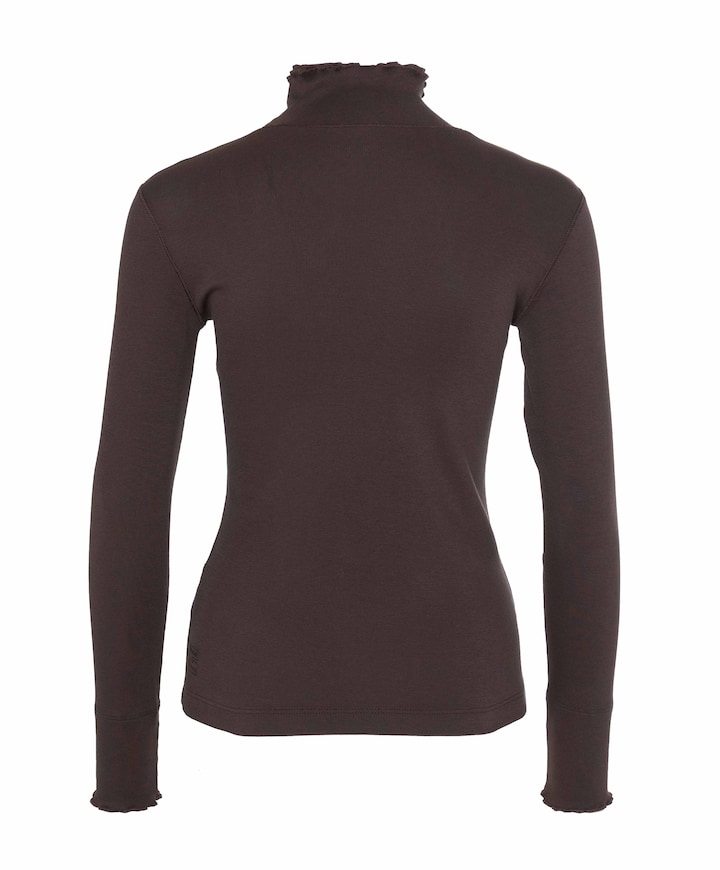 Dames longsleeve bruin