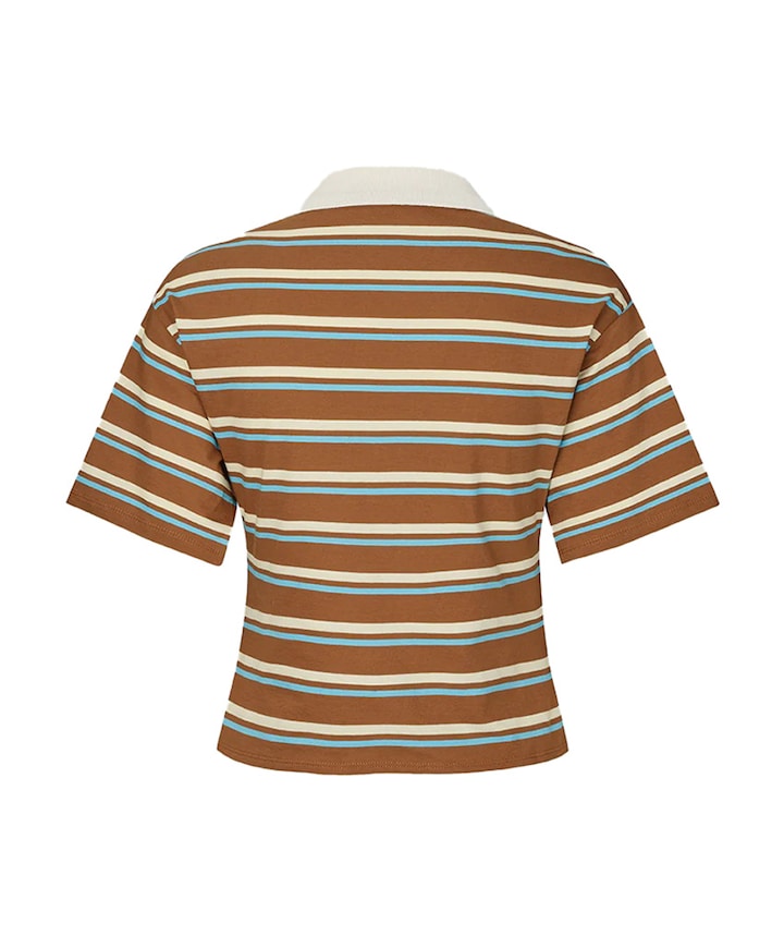 Dames polo bruin