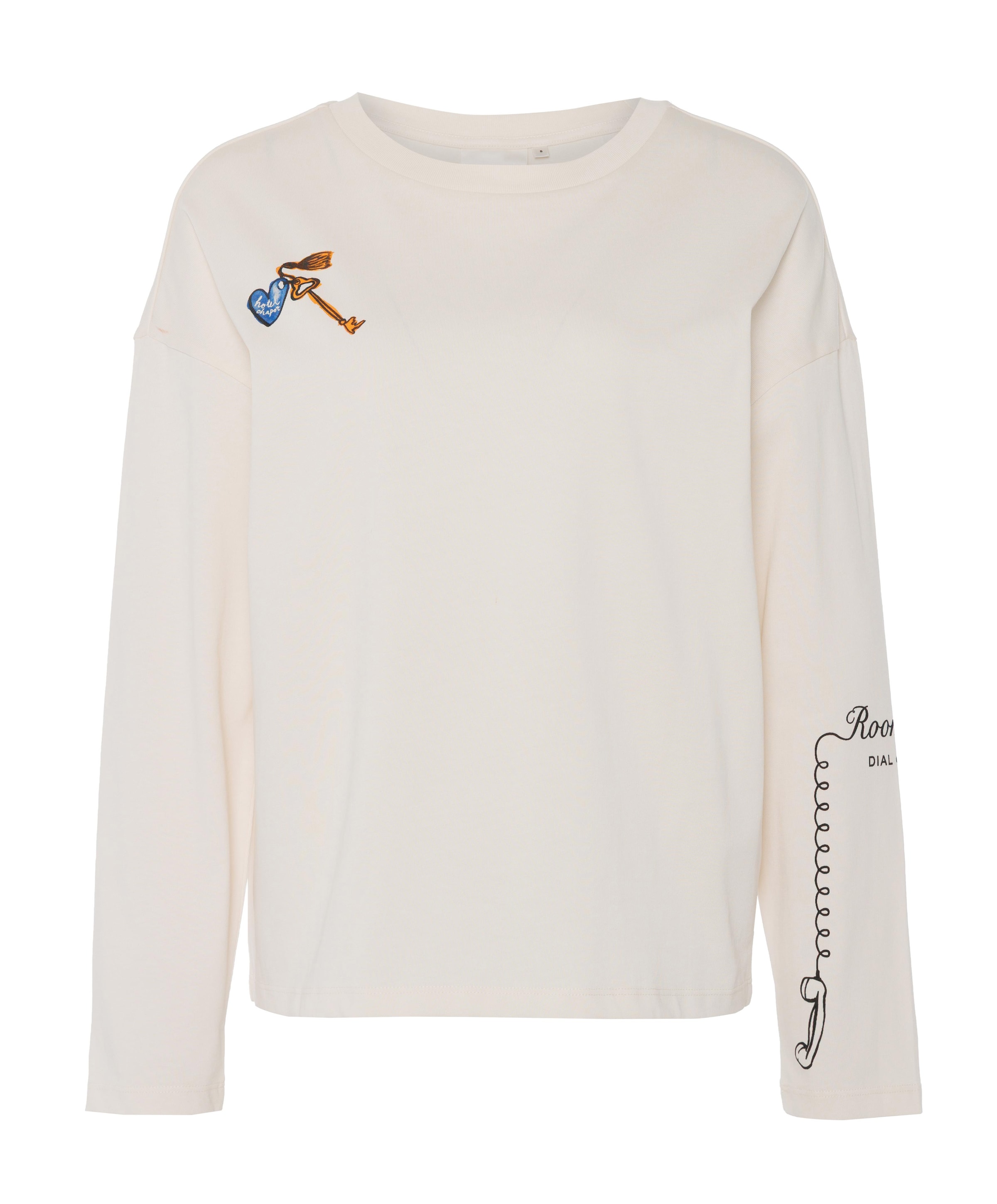 Dames longsleeve ecru
