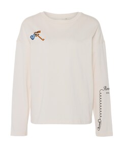 Dames longsleeve ecru