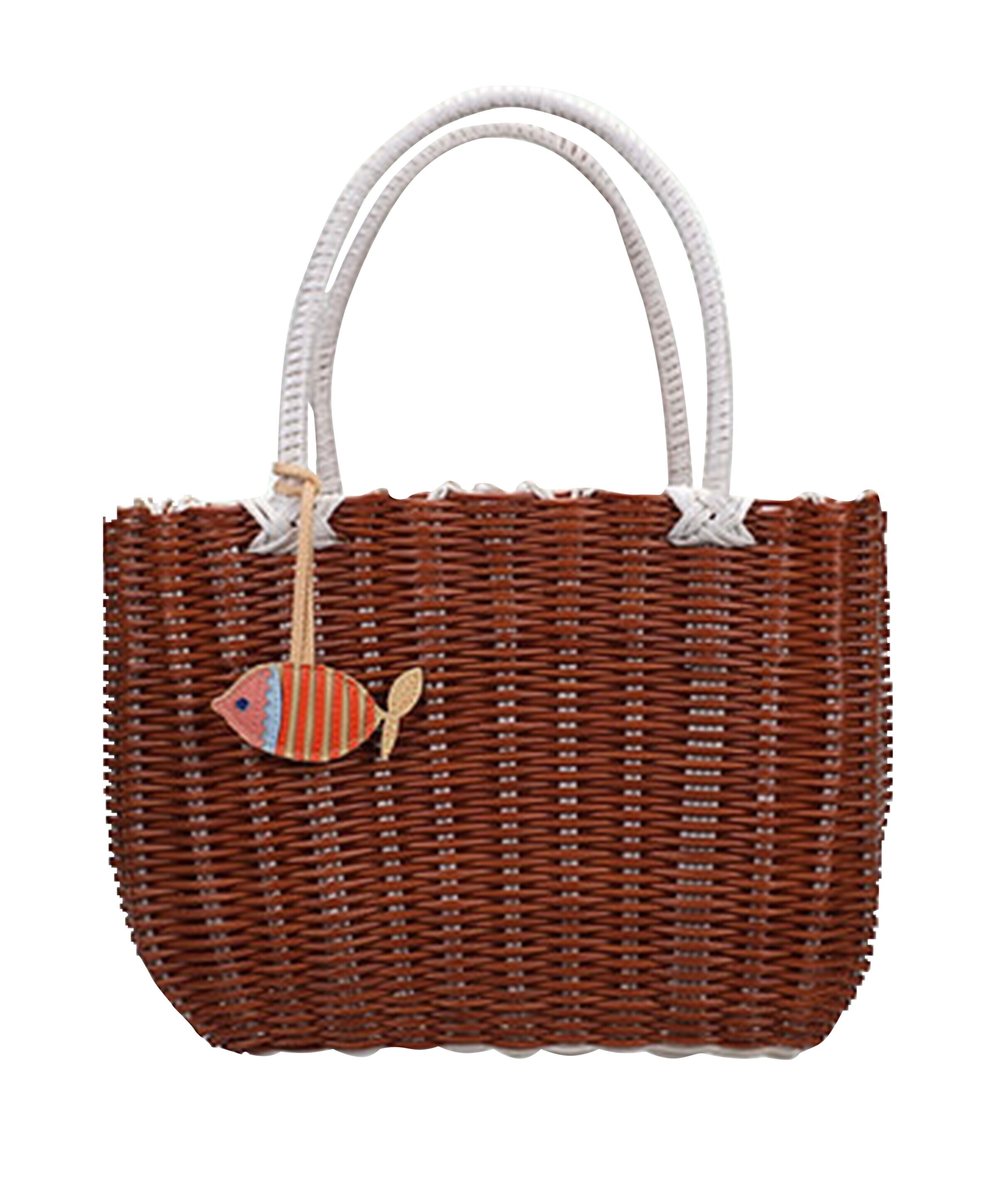 Basket bag bruin