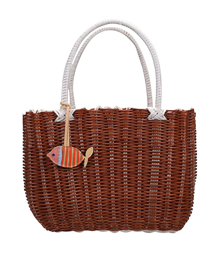 Basket bag bruin