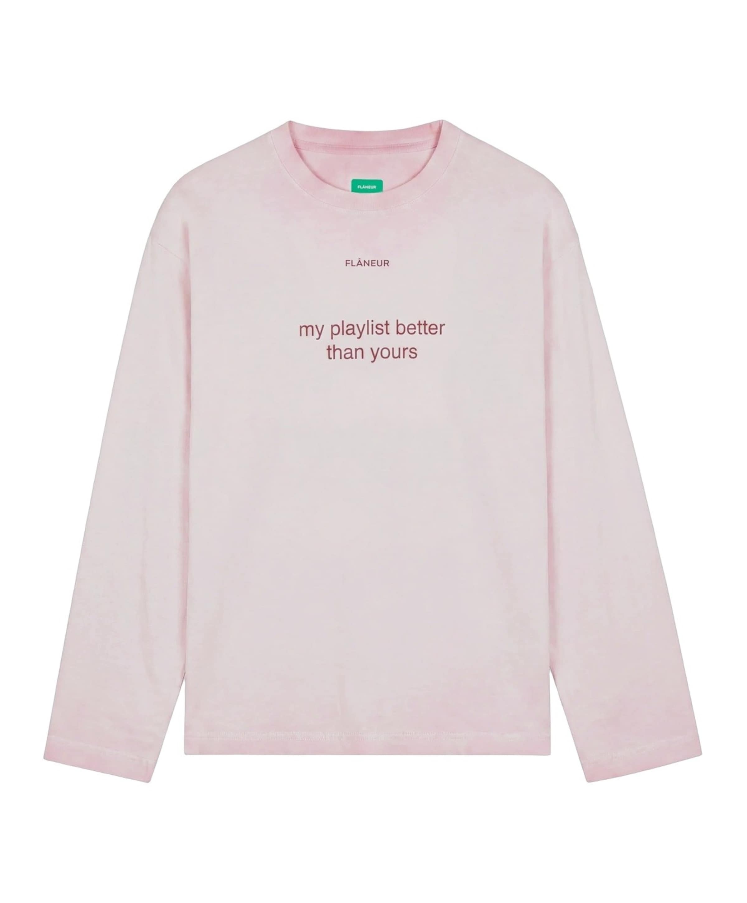 Heren longsleeve roze