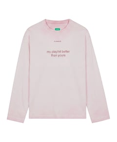 Heren longsleeve roze