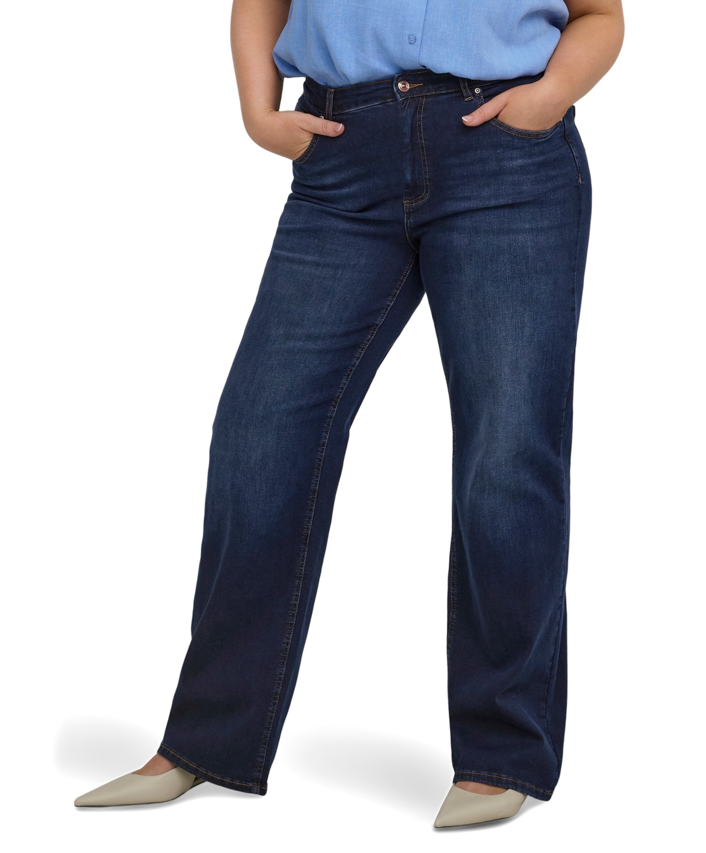 CARWILLY HW WIDE DNM TAI081 NOOS dames jeans blauw