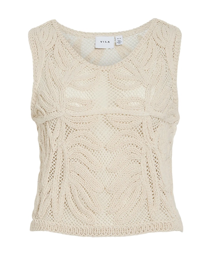 Dames top beige