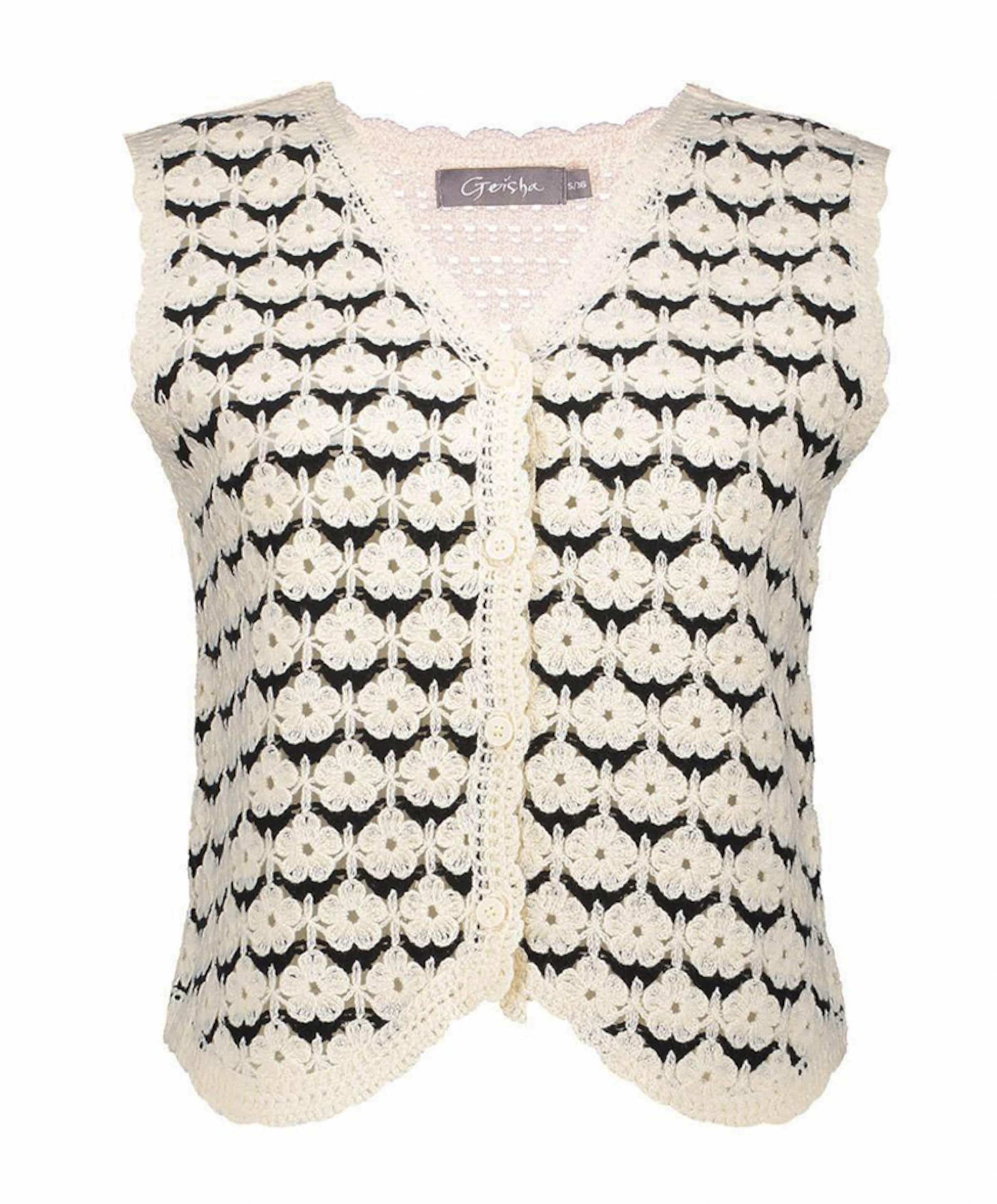 Dames vest ecru