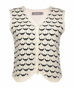 Dames vest ecru