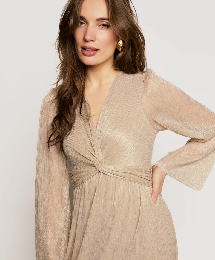 Dames jurk beige