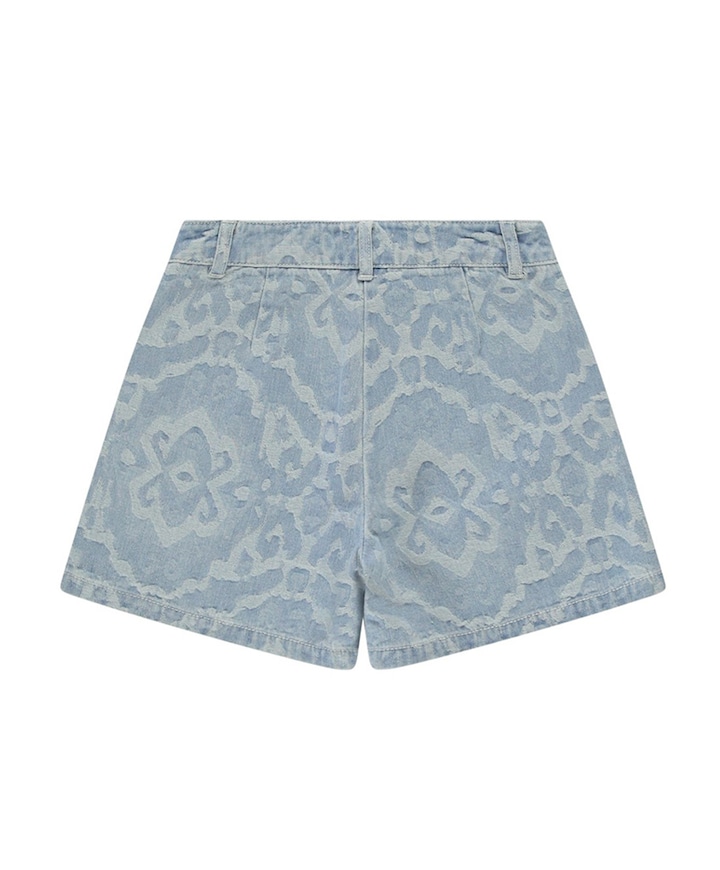 Kids TABITHA Bleached Us meisjes korte broek blauw