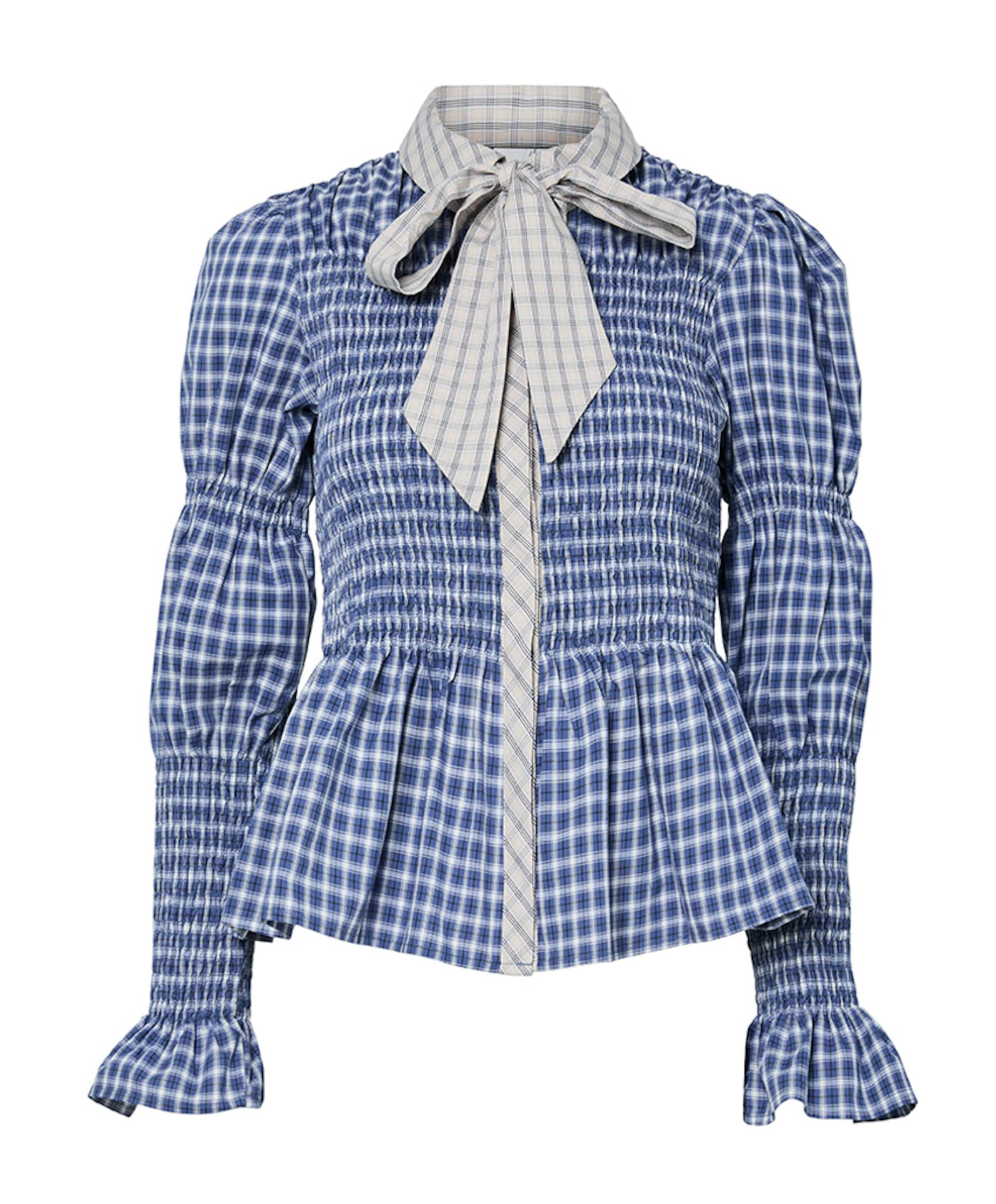 Dames blouse blauw