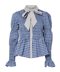 Dames blouse blauw