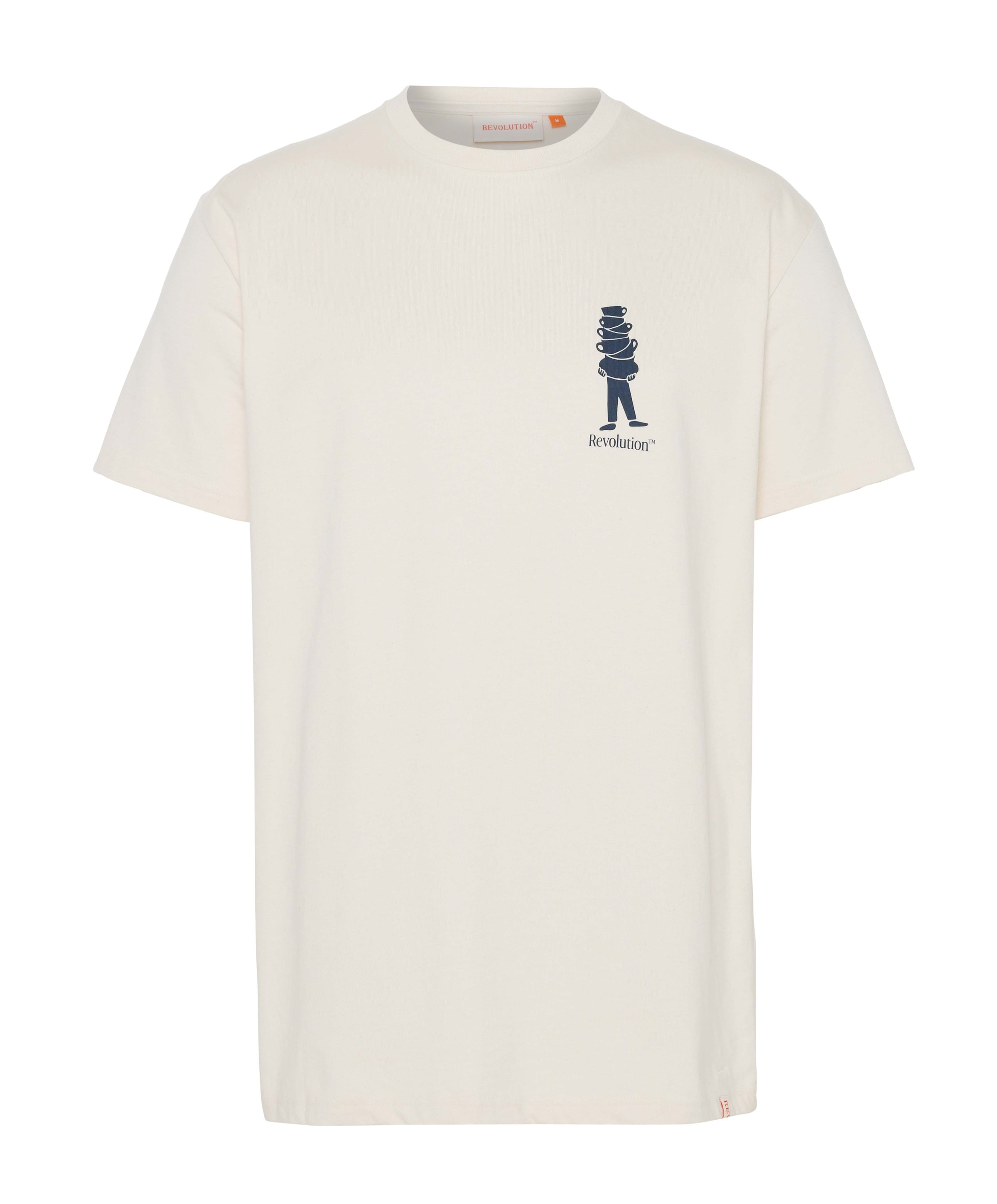 Heren T-shirt ecru