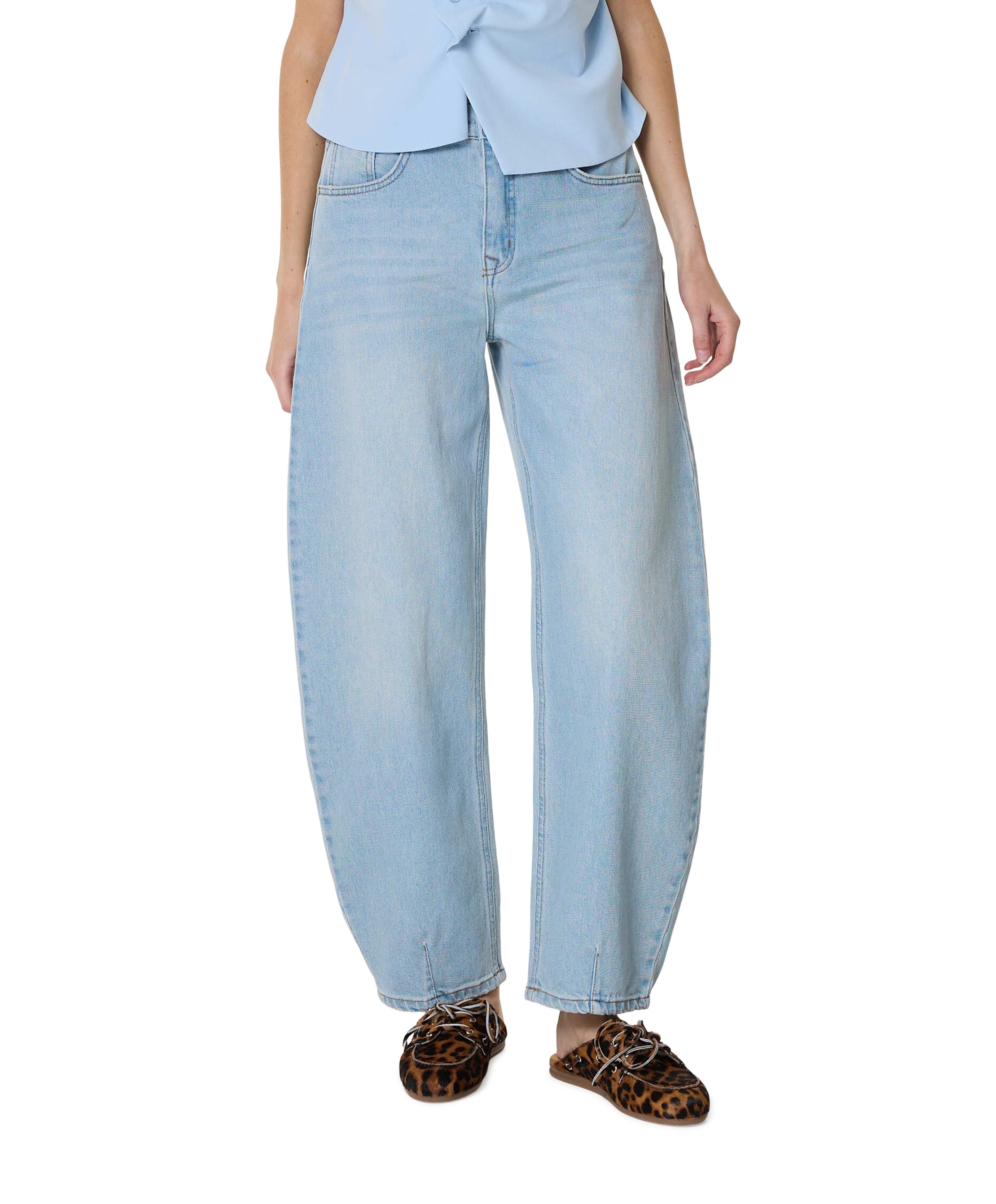 MWLucy 139 Loose Barrel dames jeans blauw