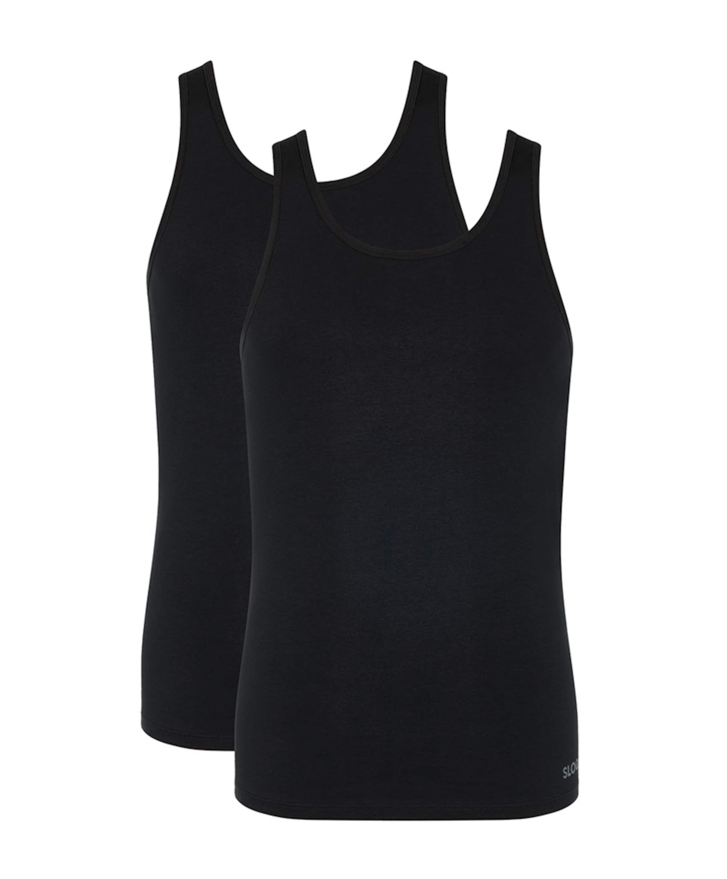 Heren singlet zwart