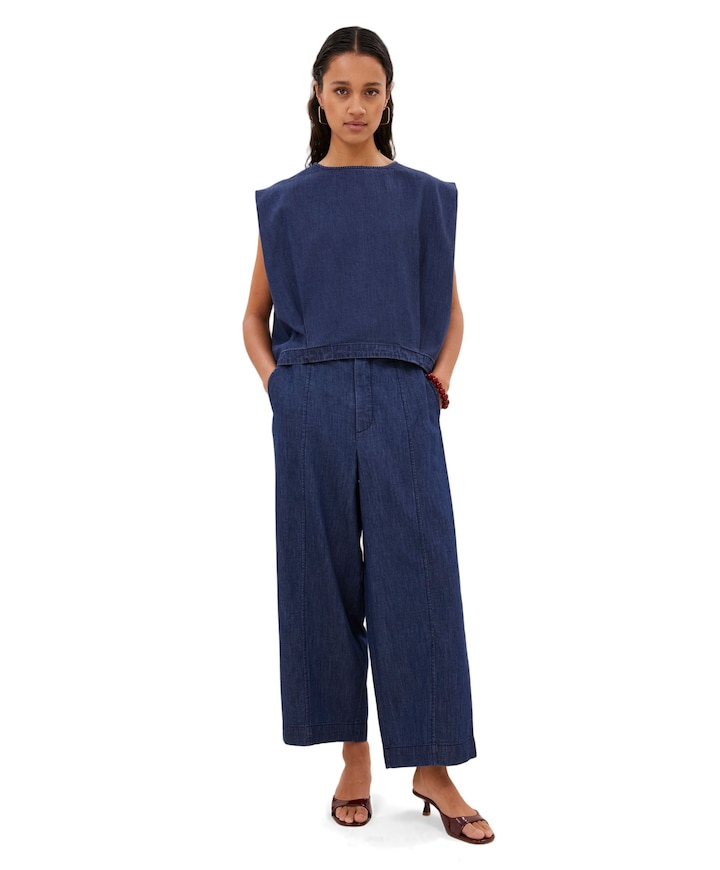fuji denim dames broek blauw