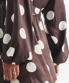 Dames jurk bruin