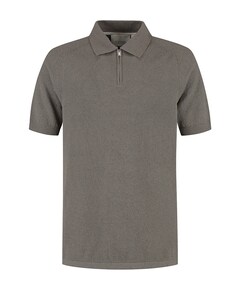 Heren polo grijs