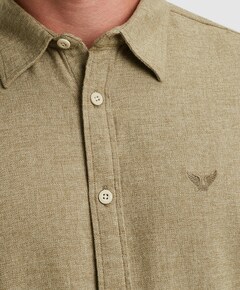 Heren overhemd lange mouw groen