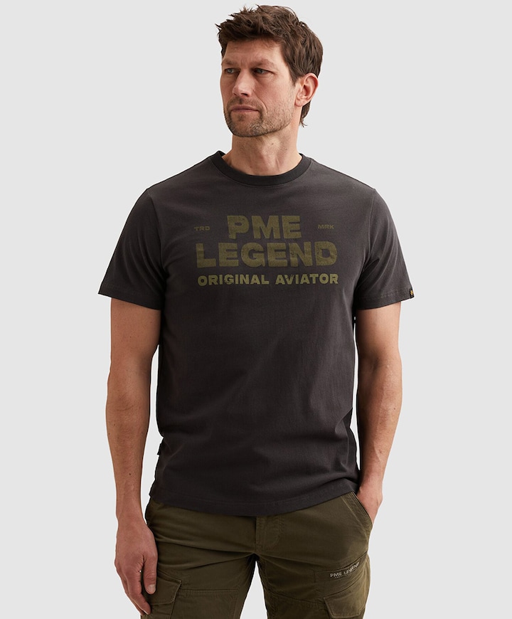 Heren T-shirt bruin