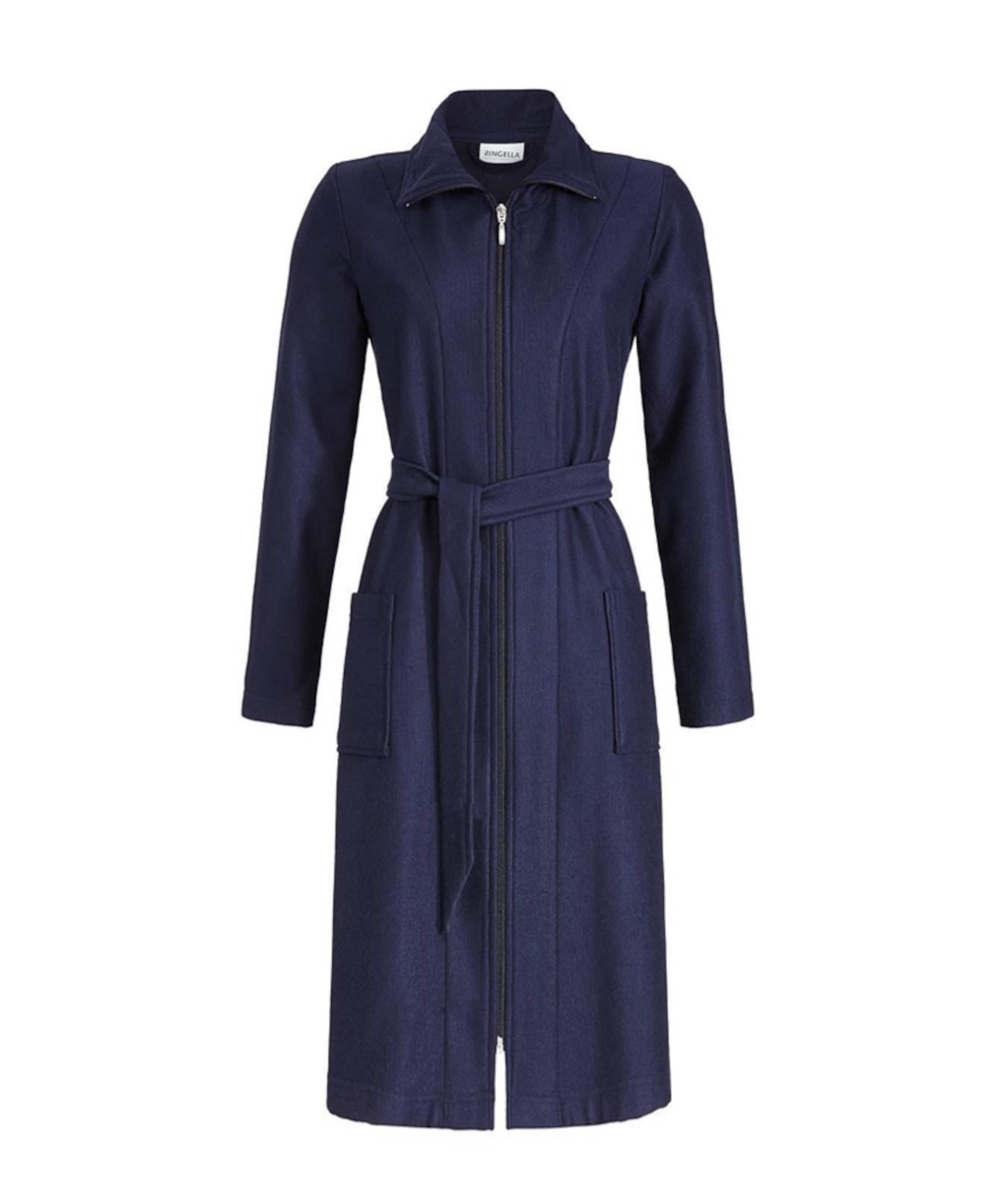 Dames ochtendjas blauw