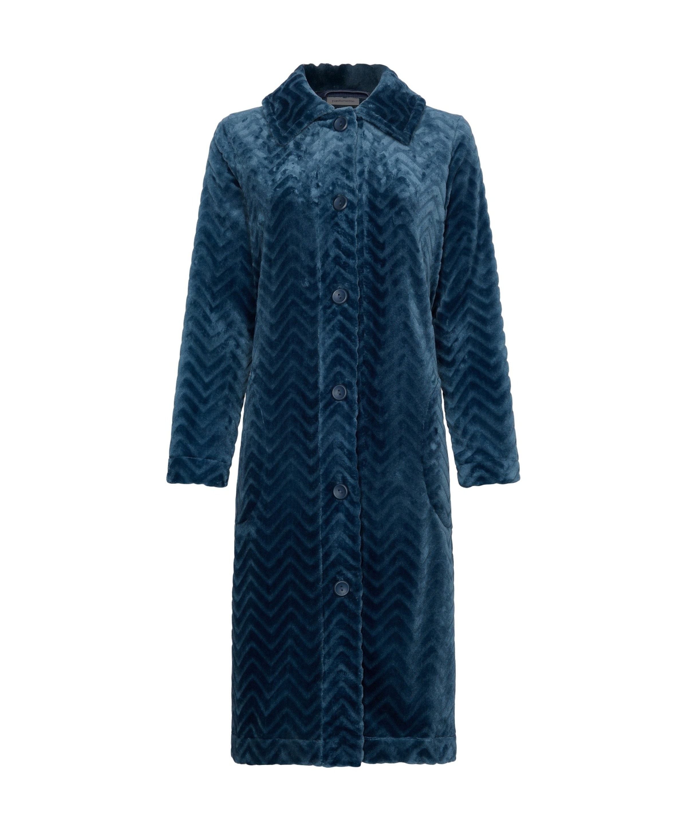 Dames ochtendjas blauw