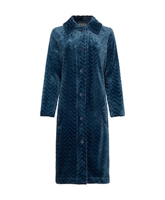 Dames ochtendjas blauw