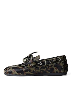Boat loafer dames instappers groen