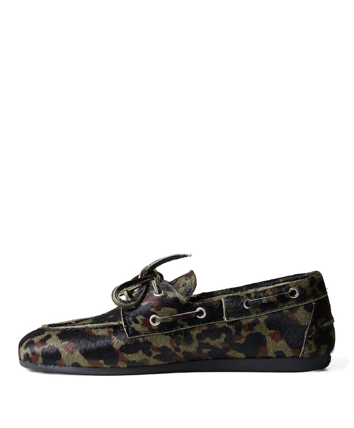 Boat loafer dames instappers groen