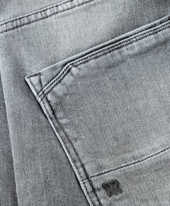 Straight jongens korte broek grijs